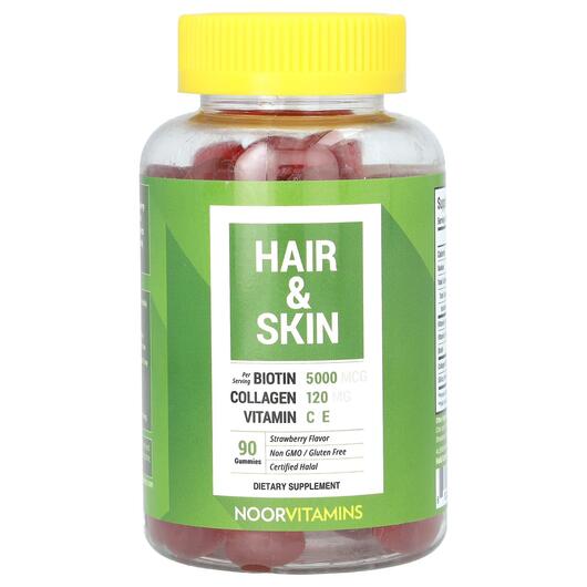 Основное фото товара Кожа ногти волосы, Hair & Skin Gummies Strawberry, 90 таблето