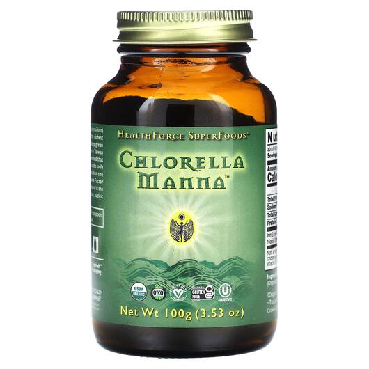 Основне фото товара HealthForce Superfoods, Chlorella Manna, Хлорела, 100 г