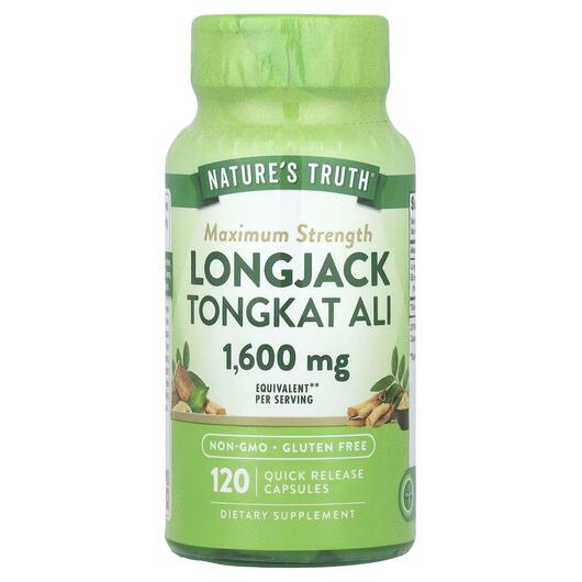 Основне фото товара Longjack Tongkat Ali 1600 mg, Тонгкат Алі, 120 капсул
