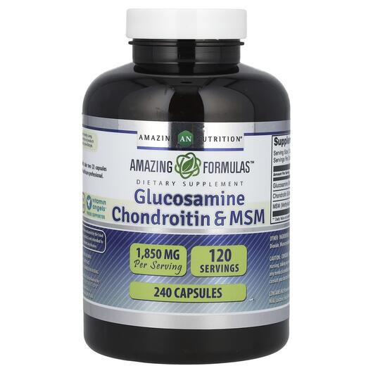 Основне фото товара Glucosamine Chondroitin & MSM, Глюкозамін Хондроітин, 240 кап