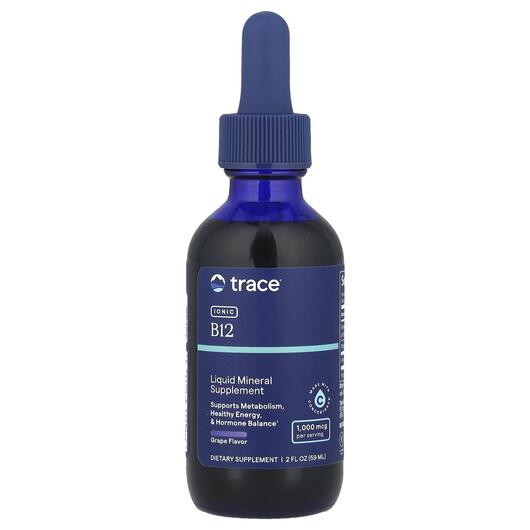 Основне фото товара Ionic B12 Natural Grape 1000 mcg, Вітамін B12 Кобаламін, 59 мл
