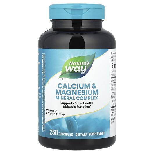 Основне фото товара Calcium & Magnesium Complex, Кальцію Магній, 250 капсул