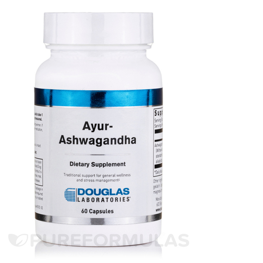 Основне фото товара Douglas Laboratories, Ayur-Ashwagandha, Ашваганда, 60 капсул