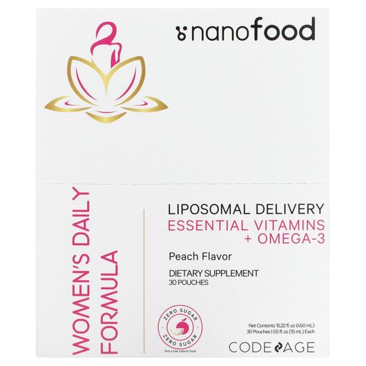 Основне фото товара Nanofood Women's Daily Formula, Вітаміни для жінок, 30 Pouch