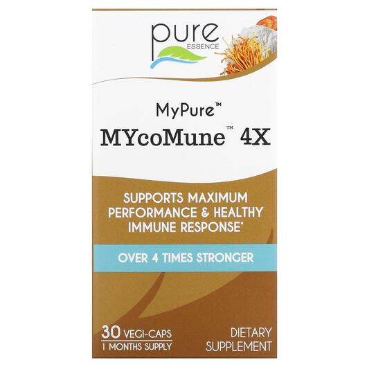 Основне фото товара Pure Essence, MyPure MYcoMune 4X, Гриби, 30 капсул