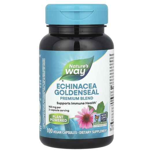Основне фото товара Echinacea Goldenseal 450 mg, Жовтокорінь, 100 капсул