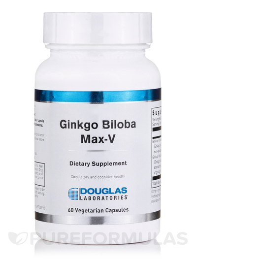 Основне фото товара Douglas Laboratories, Ginkgo Biloba Max-V, Гінкго Білоба, 1 шт