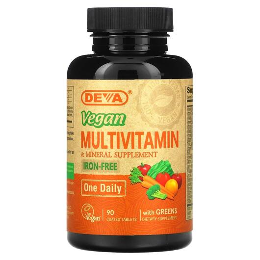 Основне фото товара Vegan Multivitamin & Mineral, Веганські Мультивітаміни, 90 та
