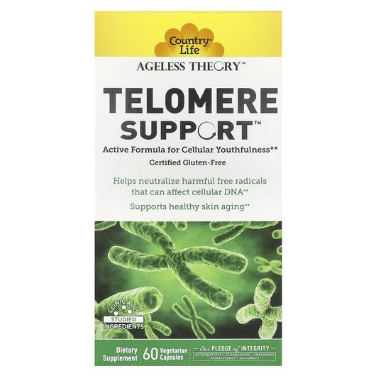 Основне фото товара Ageless Theory Telomere Support, Клітинне здоров'я, 60 Veget
