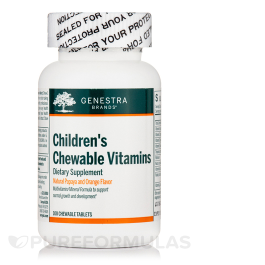 Основне фото товара Children's Chewable Vitamins Natural, Вітаміни для дітей, 10