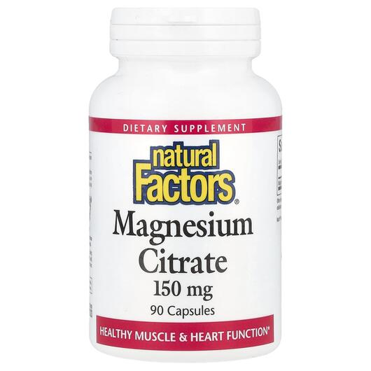 Основне фото товара Magnesium Citrate 150 mg, Магній Цитрат, 90 капсул