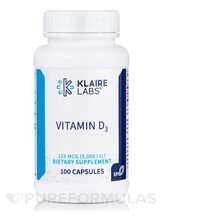 Вітамін D3 Холекальциферол Vitamin D3 5000 IU Klaire