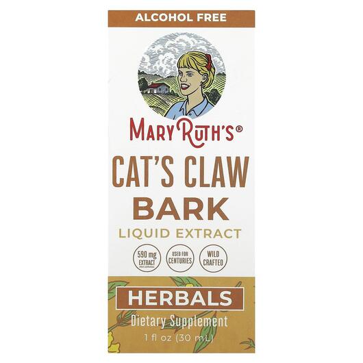 Основне фото товара MaryRuth's, Cat's Claw Bark Liquid Extract, Котячий кіг