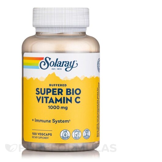 Основне фото товара Solaray, Timed Release Super Bio Vitamin C, Вітамін C, 100 капсул