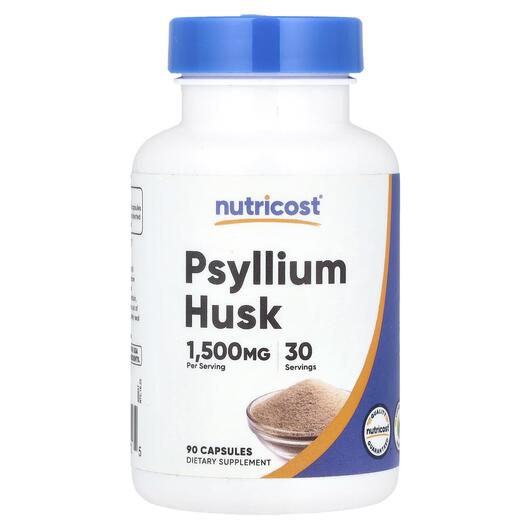 Основное фото товара Nutricost, Псиллиум, Psyllium Husk 1500 mg, 90 капсул
