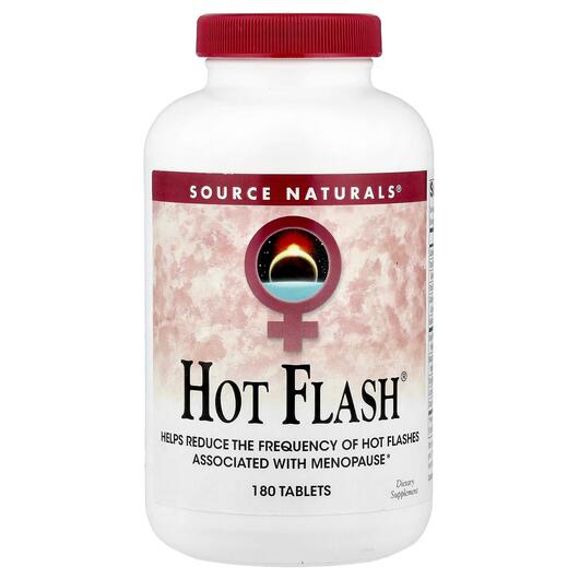 Основне фото товара Source Naturals, Hot Flash, Підтримка менопаузи, 180 таблеток