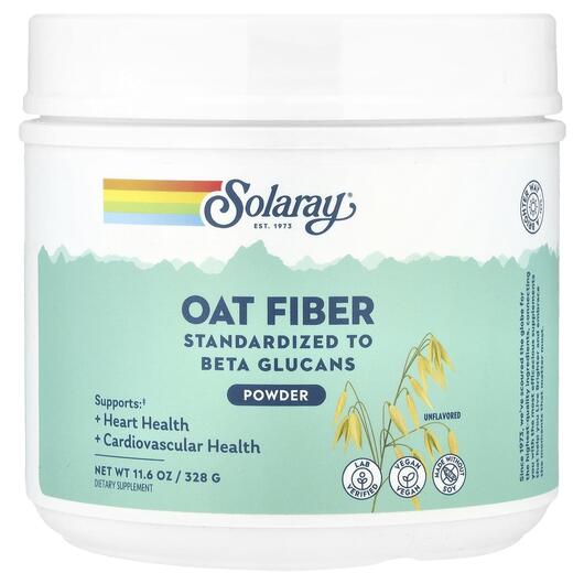 Основне фото товара Oat Fiber Powder Unflavored, Цукерки з клітковиною, 328 г