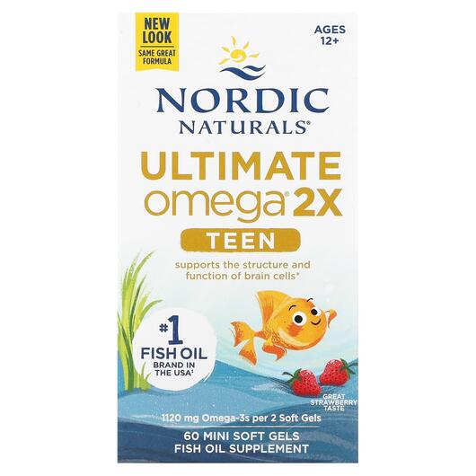 Основне фото товара Ultimate Omega 2X Teen, Омега 3, 60 Mini Soft Gels