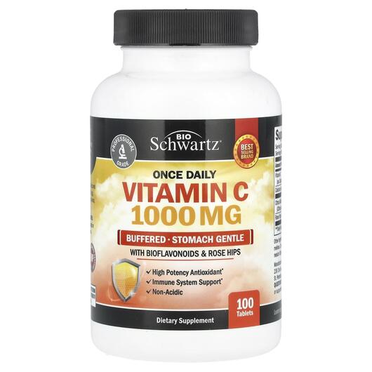 Основне фото товара BioSchwartz, Once Daily Vitamin C, Вітамін C, 100 таблеток