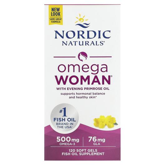 Основне фото товара Omega Woman With Evening Primrose, Олія примули вечірньої, 120 ка