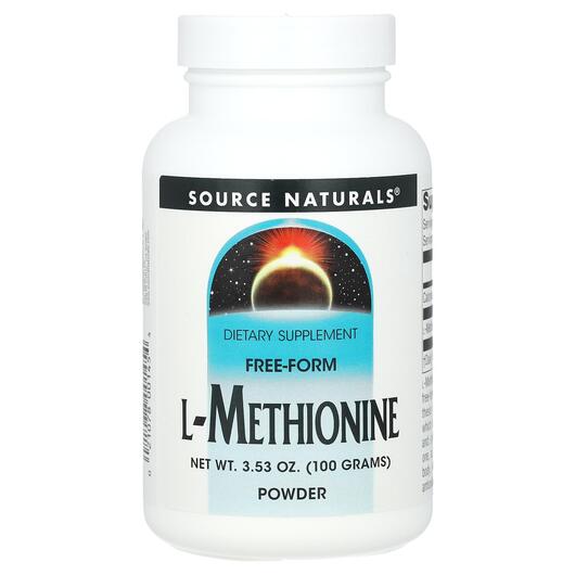Основне фото товара Source Naturals, L Methionine, L-Метіонін, 100 г