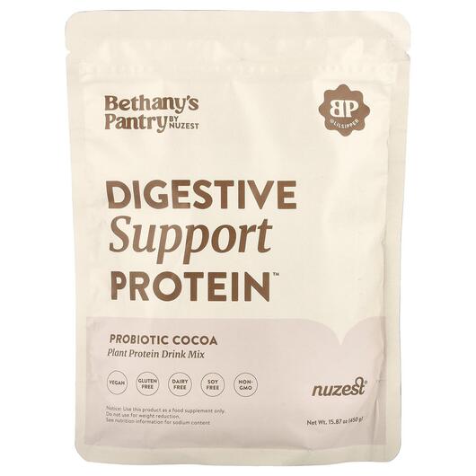 Основне фото товара Nuzest, Digestive Support Protein Cocoa, Протеїн, 450 г