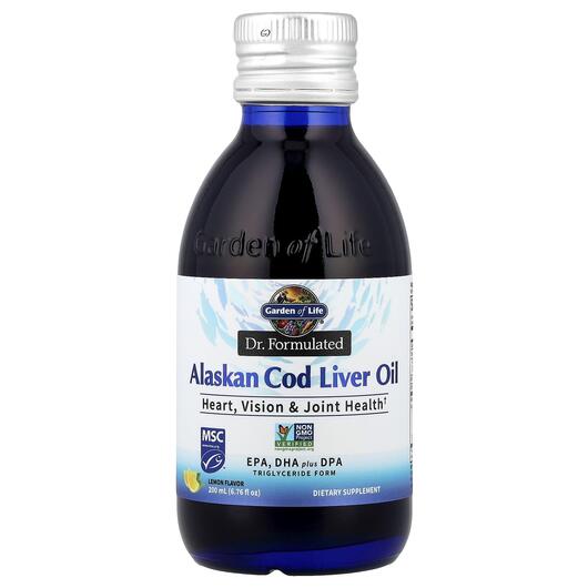 Основне фото товара Alaskan Cod Liver Oil, Олія печінки тріски, 200 мл