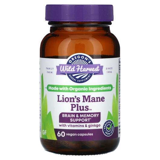 Основне фото товара Lion's Mane Plus, Гриби Левова Грива, 60 капсул