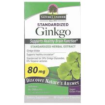Гінкго Білоба Standardized Ginkgo 80 mg Nature's