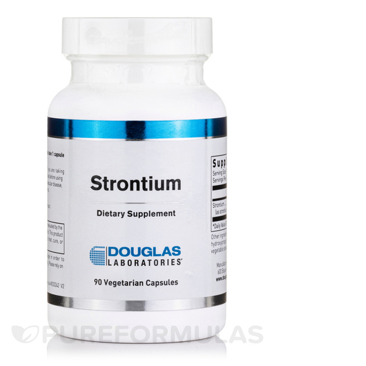 Основне фото товара Douglas Laboratories, Strontium, Стронцій, 90 капсул