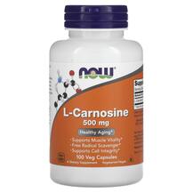 L-Carnosine 500 mg L-Карнозин 500 мг NOW 100 капсул