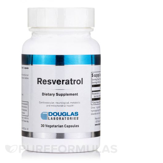 Основне фото товара Douglas Laboratories, Resveratrol, Ресвератрол, 30 капсул
