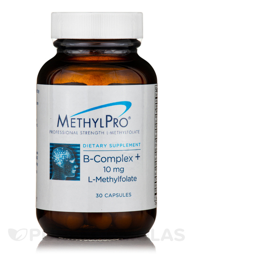 Основне фото товара B-Complex + 10 mg L-Methylfolate, B-комплекс, 30 капсул