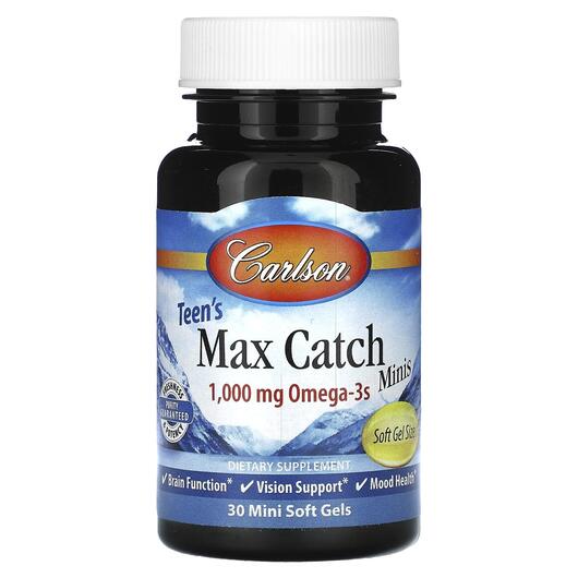 Основне фото товара Carlson, Teen's Max Catch Minis, Омега 3, 30 капсул