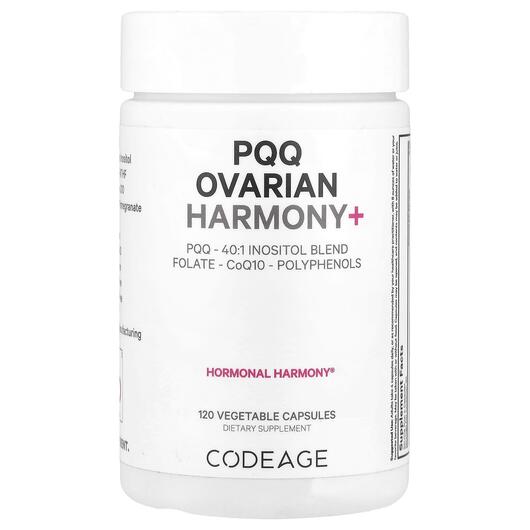 Основне фото товара PQQ Ovarian Harmony+, Вітамін B14 Пірролохінолінхінон, 120 капсул