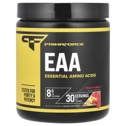 Основне фото товара Primaforce, EAA Fruit Punch, Амінокислоти, 330 г