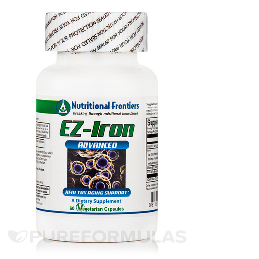 Основне фото товара Nutritional Frontiers, EZ-Iron, Залізо, 60 капсул