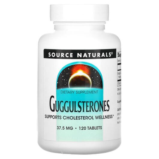 Основне фото товара Source Naturals, Guggulsterones 37.5 mg, Гуггул, 120 таблеток