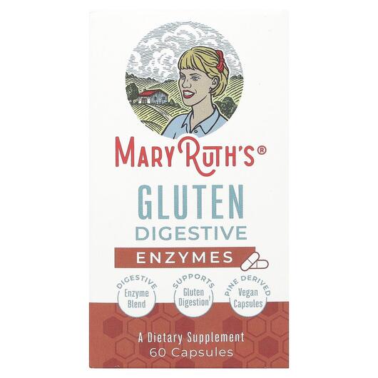Основне фото товара MaryRuth's, Gluten Digestive Enzymes, Ферменти, 60 капсул
