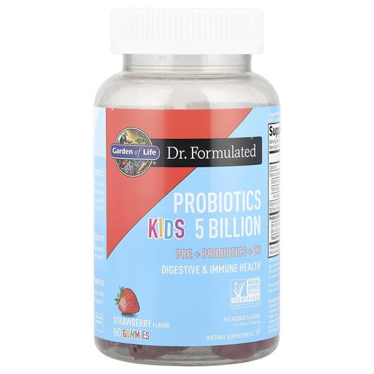 Основне фото товара Probiotics Kids Strawberry 5 Billion, Пробіотики для дітей, 60 цу