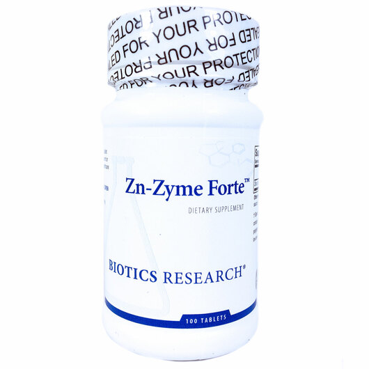 Основне фото товара Biotics Research, Zn-Zyme Forte, Цинк 25 мг, 100 таблеток