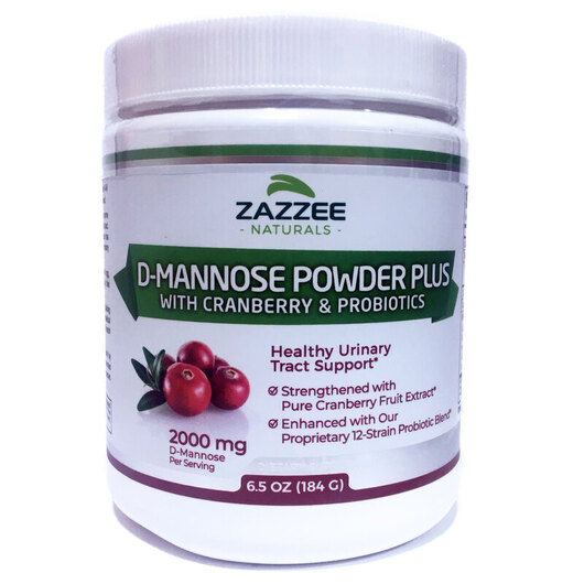 Основне фото товара Zazzee, D-Mannose Powder Plus, Д-манноза, 184 г
