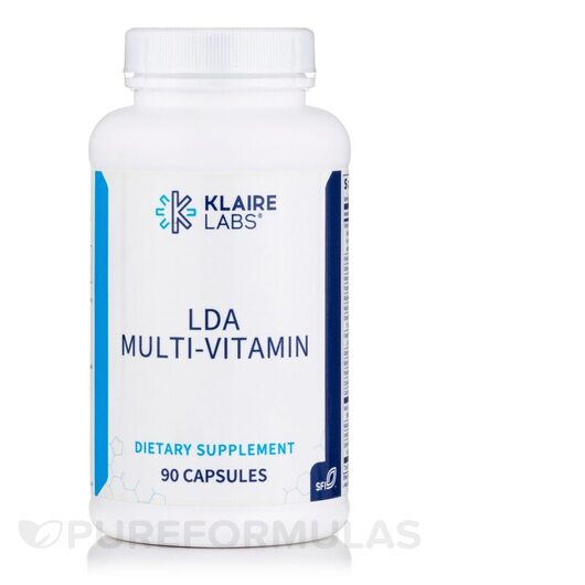 Основне фото товара Klaire Labs, LDA Multi-Vitamin, Мультивітаміни, 90 капсул