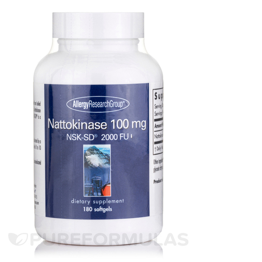 Основне фото товара Nattokinase NSK-SD 100 mg, Наттокіназа, 180 капсул