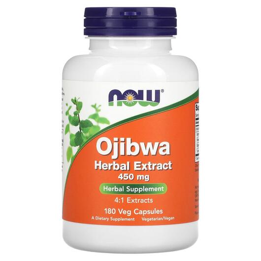 Основне фото товара Ojibwa Herbal Extract, Концентрат чаю Оджибва 450 мг, 180 капсул