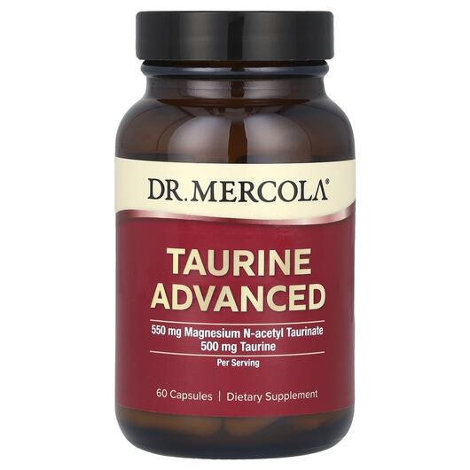 Основне фото товара Dr. Mercola, Taurine Advanced, L-Таурин, 60 капсул