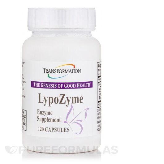 Основне фото товара Transformation Enzymes, LypoZyme, Ферменти, 120 капсул