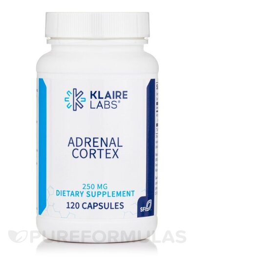 Основне фото товара Adrenal Cortex 250 mg, Підтримка наднирників, 120 капсул