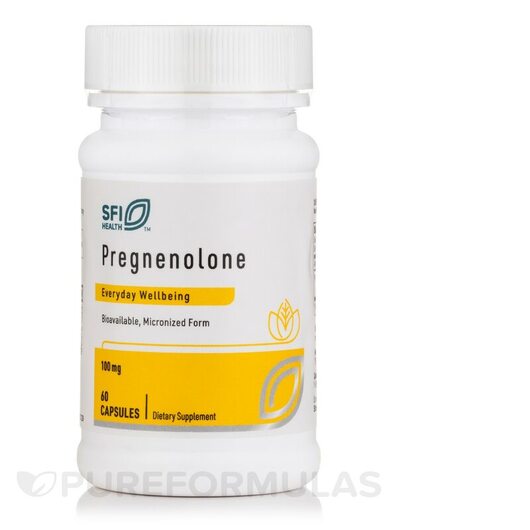 Основне фото товара Klaire Labs, Pregnenolone 100 mg, Прегненолон, 60 капсул