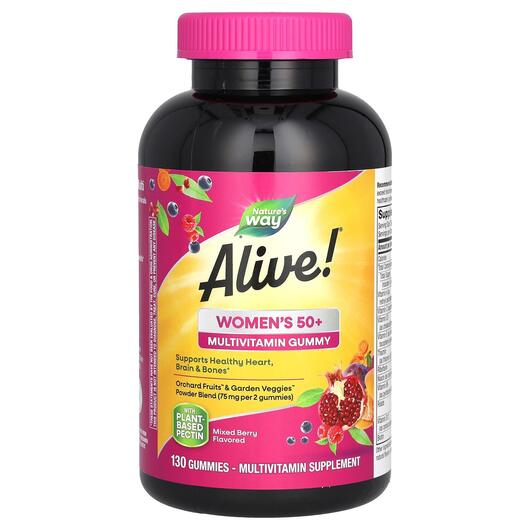 Основне фото товара Alive! Women's 50+ Gummy, Жувальні вітаміни для жінок, 130 ц